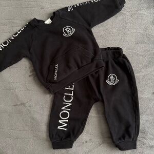 Moncler Black Kids Sweatpants & Joggers Set